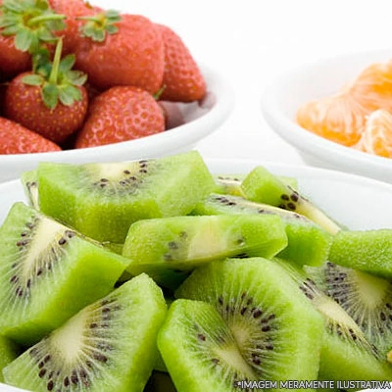 frutas cortadas para entrega