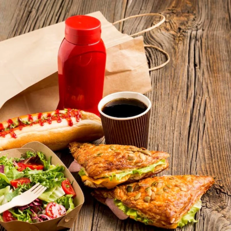 lanche embalado individualmente